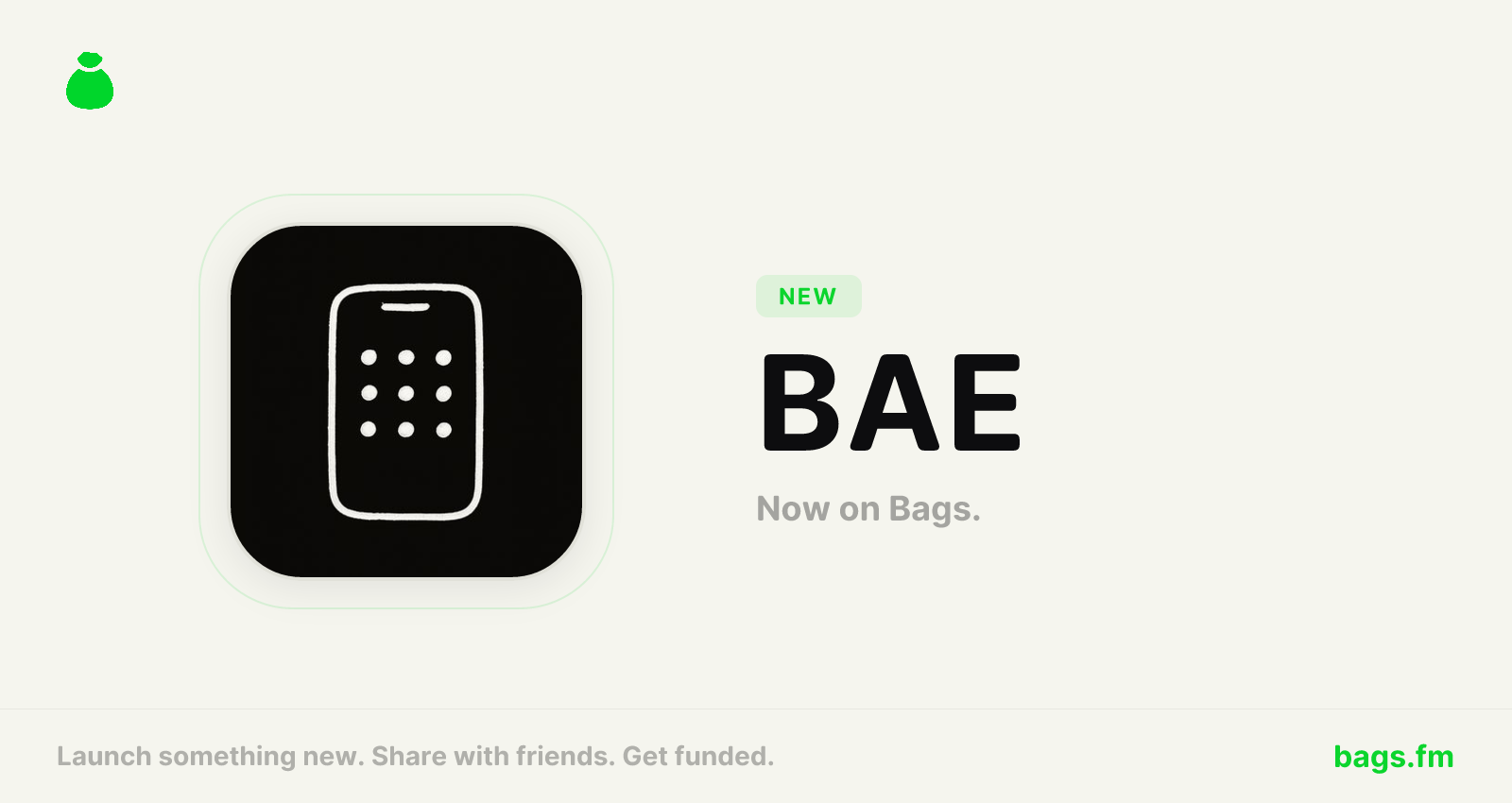 $BAE on Bags